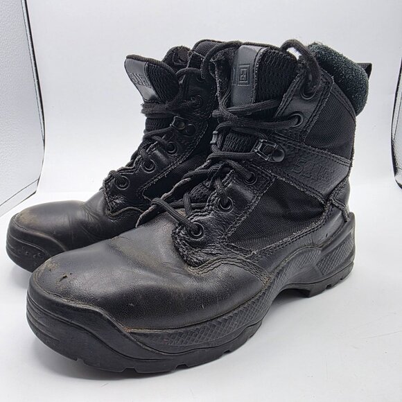 5.11 Tactical ATAC 2.0 6" Side Zip Boot Womens Size 6 Black Casual Walking Work - Picture 3 of 13